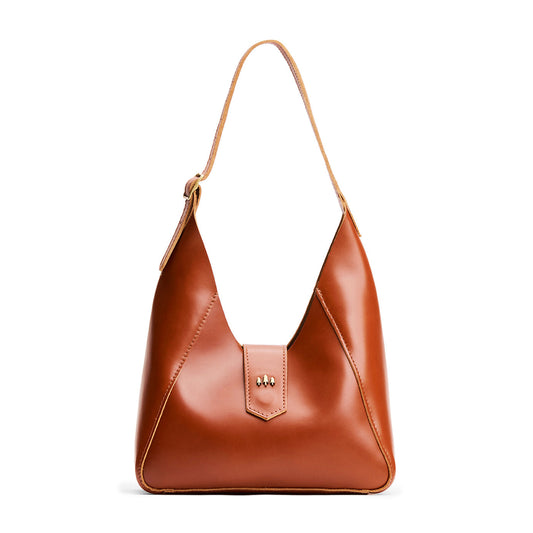 Madrone | Structured hobo shoulder bag with adjustable strap and magnetic closure
