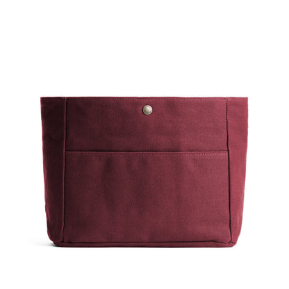 Maroon*Classic*Medium | Medium canvas bag insert for organization