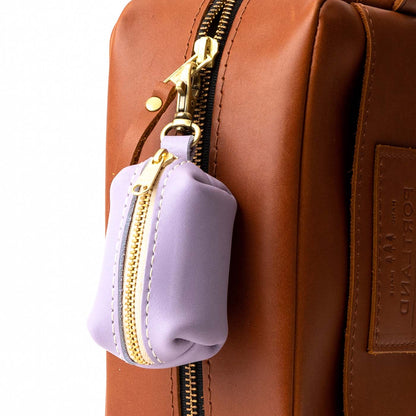 All Color: Lavender | Leather small keychain pouch