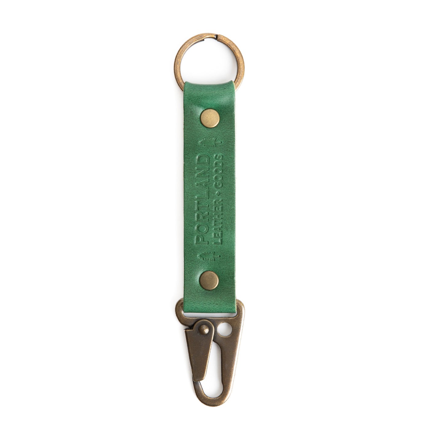 Cowboy Mint*Long | leather logo branded keychain