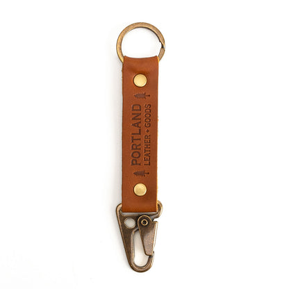 Honey*Long | leather logo branded keychain