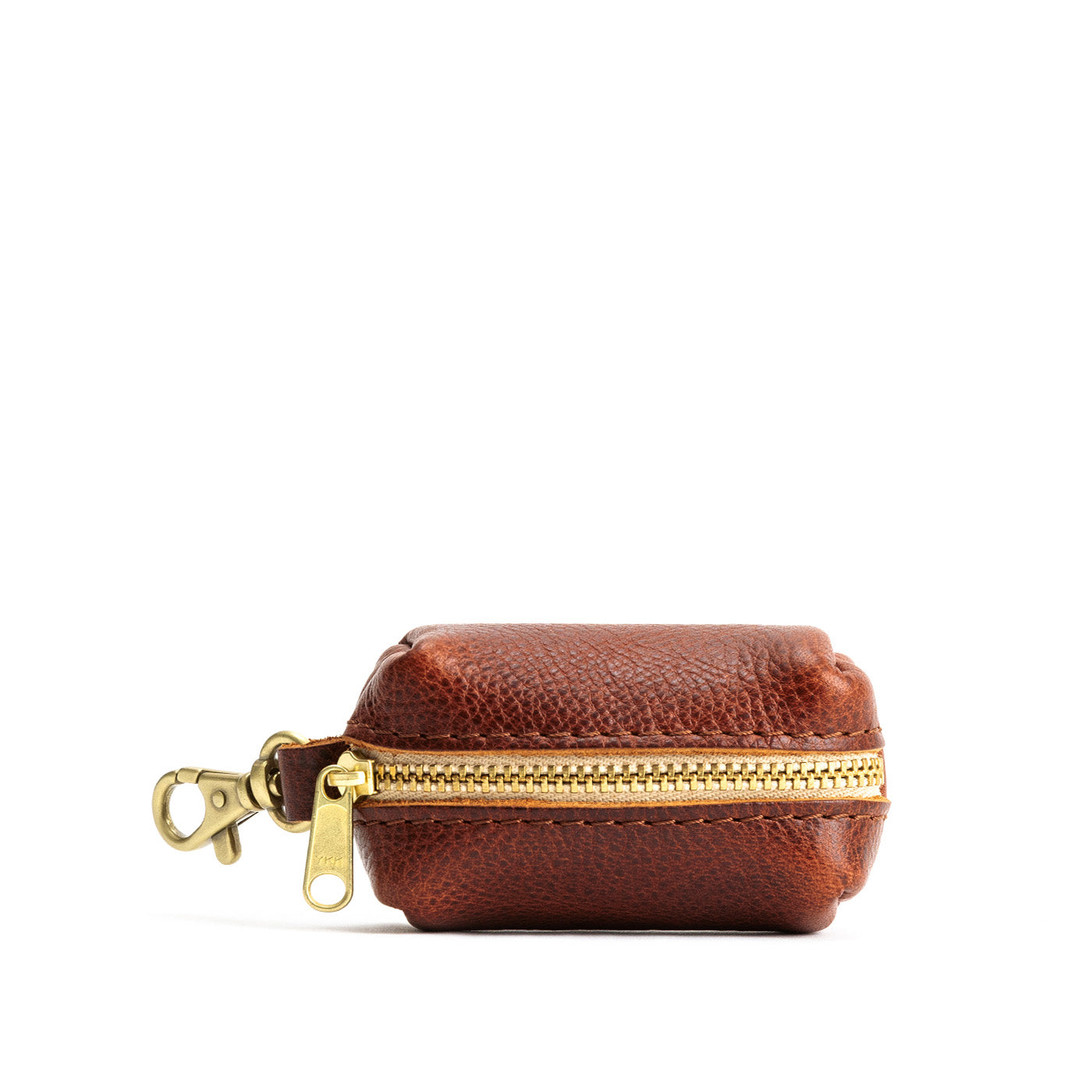 All Color: Nutmeg | Leather small keychain pouch