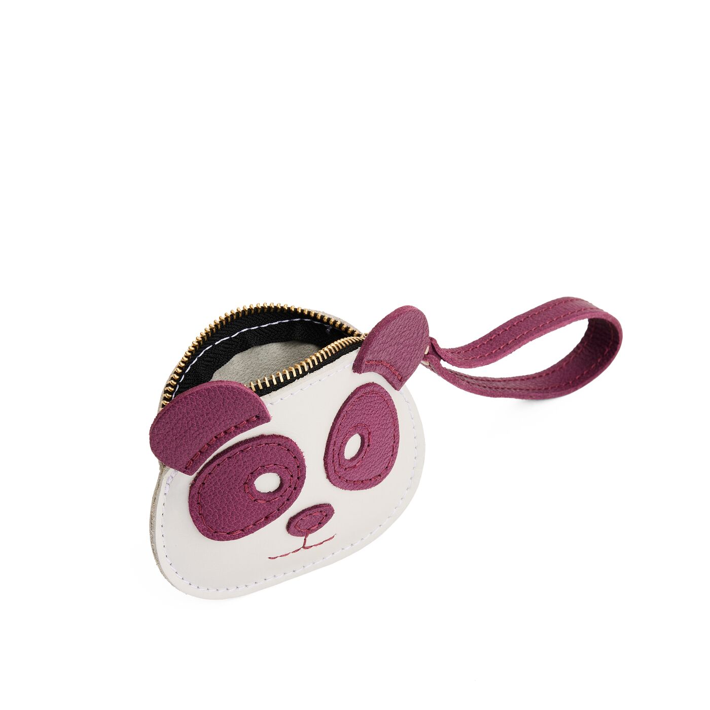 Potion | Panda-shaped pouch with zipper opening and wristlet
