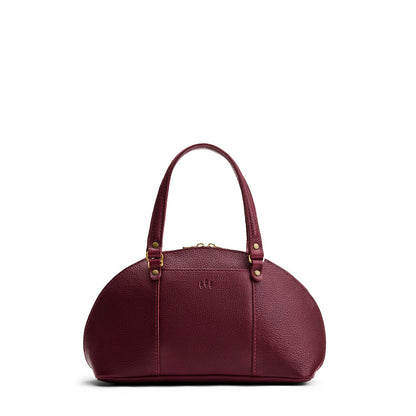 Cabernet*Small | A half circle crossbody bag with handles and removable crossbody strap