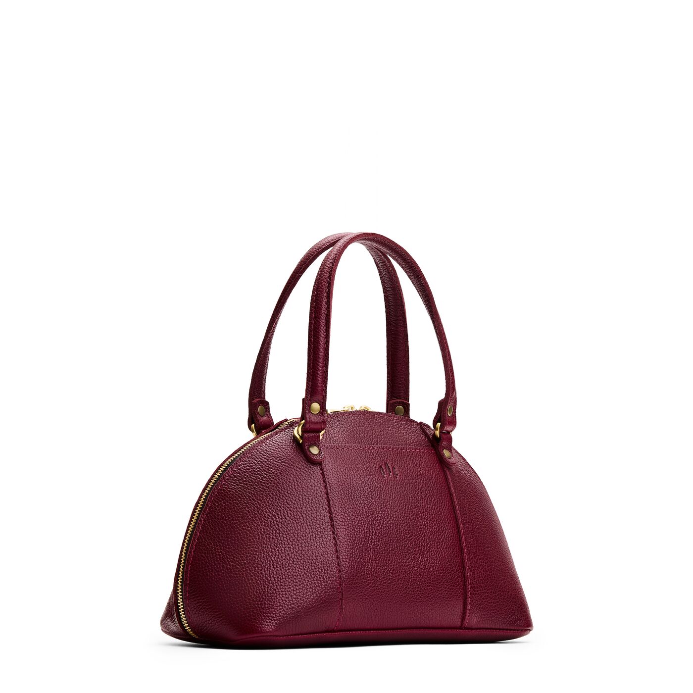 Cabernet*Small | A half circle crossbody bag with handles and removable crossbody strap