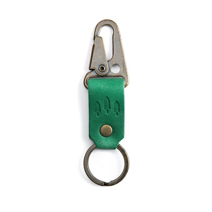 Cowboy Mint*Short | leather logo branded keychain