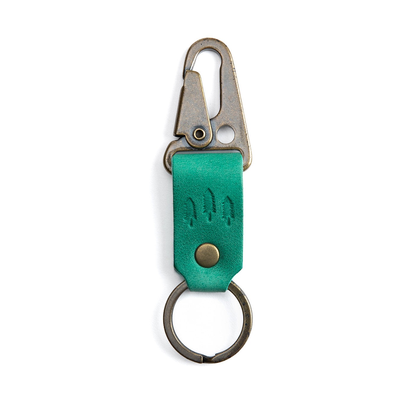All Color: Reef | leather logo branded keychain