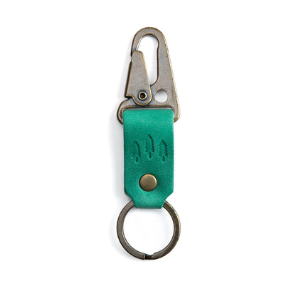 All Color: Reef | leather logo branded keychain