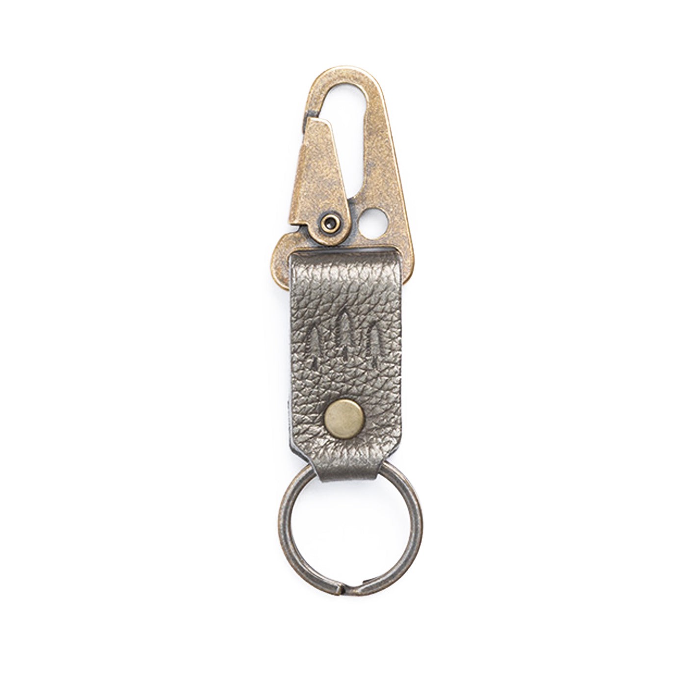 Stardust*Short | leather logo branded keychain