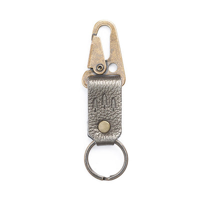 Stardust*Short | leather logo branded keychain