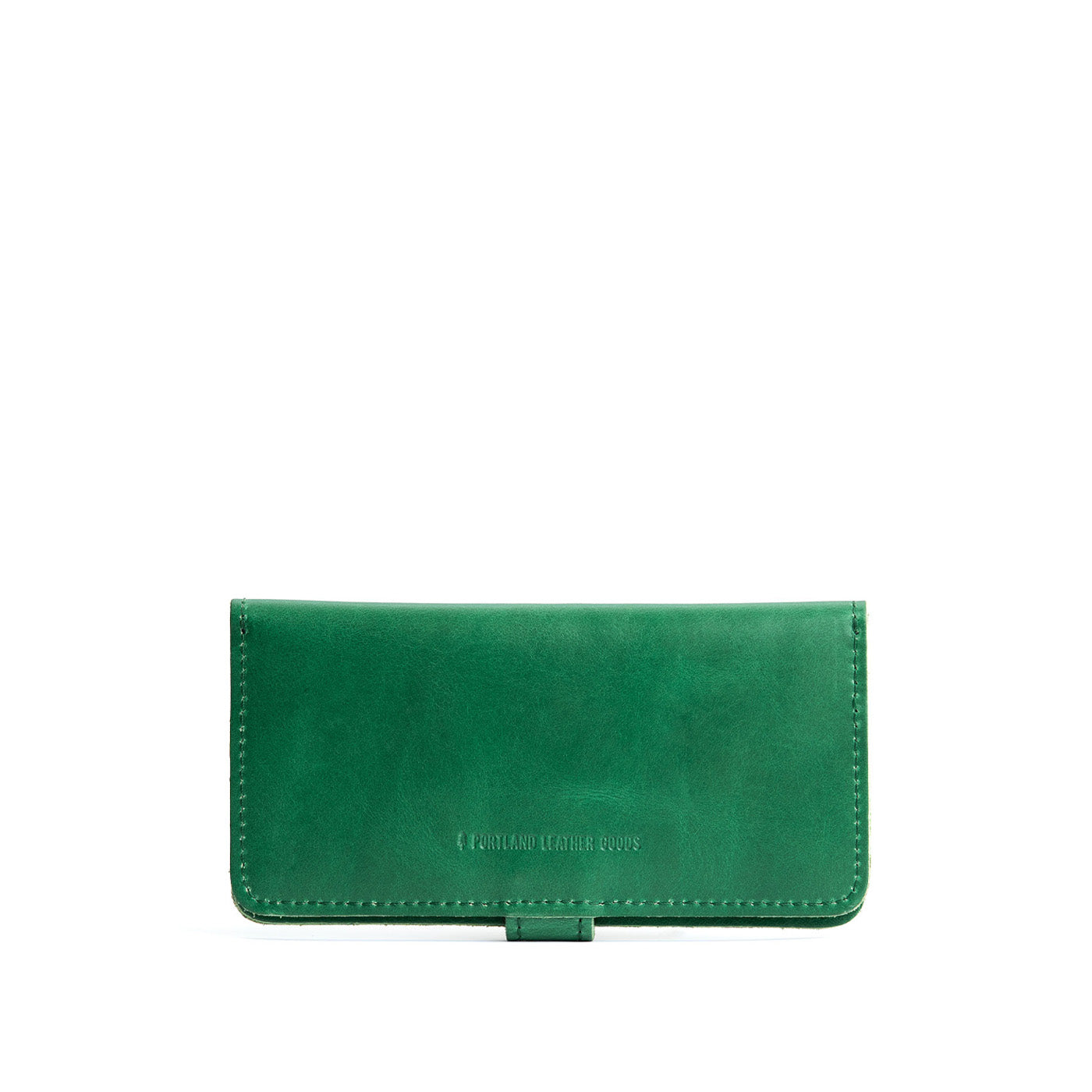 Cowboy Mint | Back of leather wallet closed