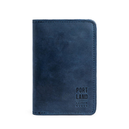 Deep Water | Leather passport case with PLG logo