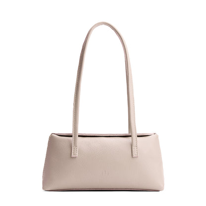 Oatmilk | Leather bowler bag with magnetic closure