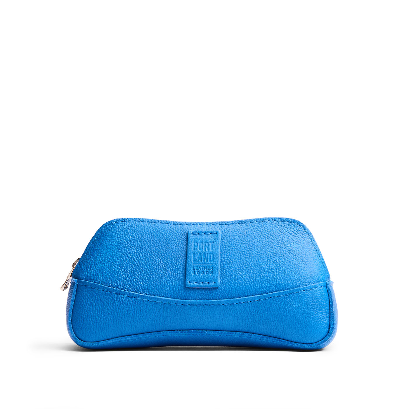 Skydive | Handmade leather makeup bag pouch with top zipper