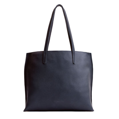 Night Owl*Large | Leather tote bag with interior snap key loop