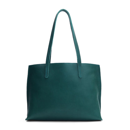 Sea Glass*Medium | Leather tote bag with interior snap key loop