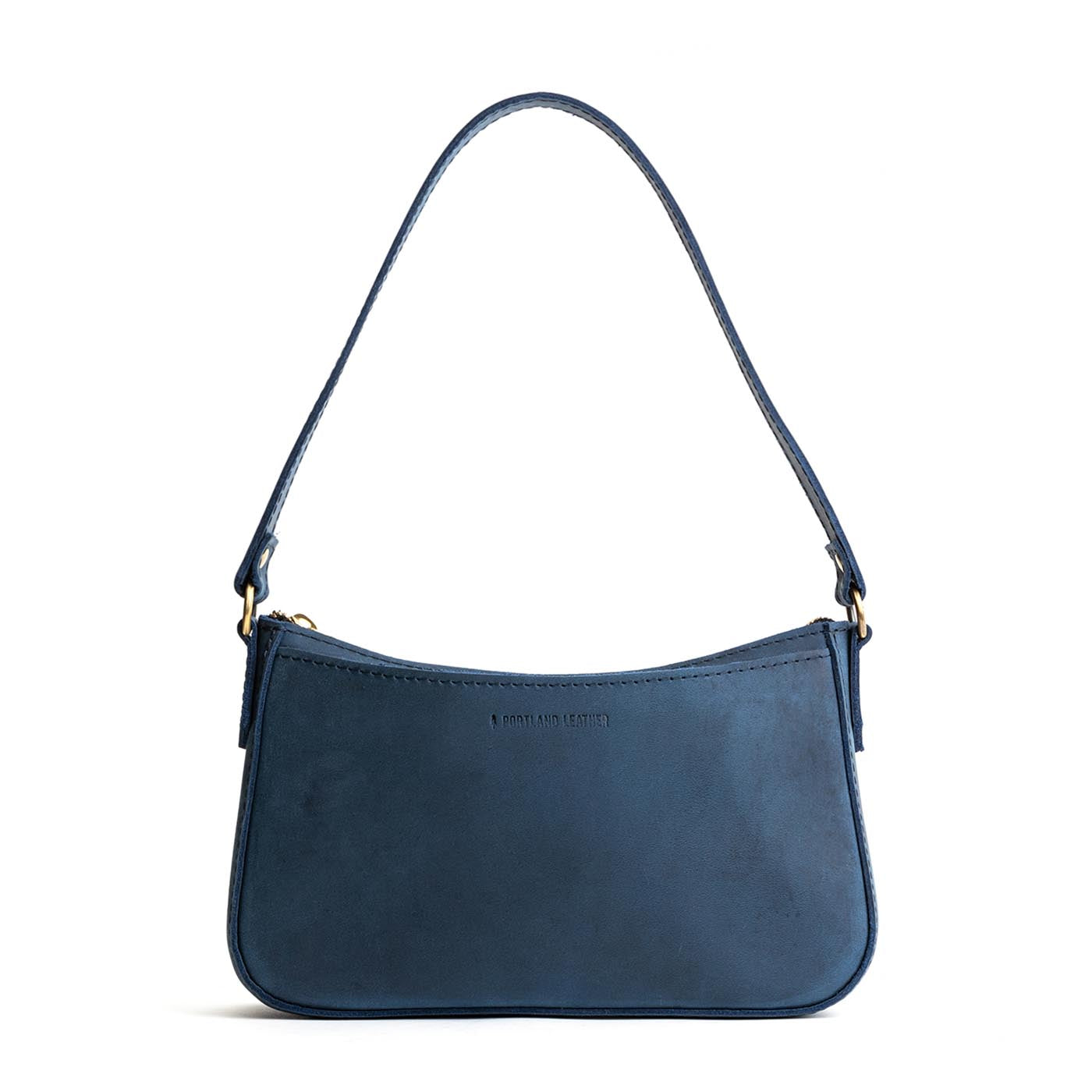 Deep Water*Small | Petite bean shaped shoulder bag with a zipper closure