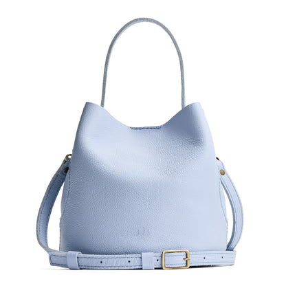 Skyway*Large | Symmetrical bucket bag with handle, latch closure, and removable crossbody strap