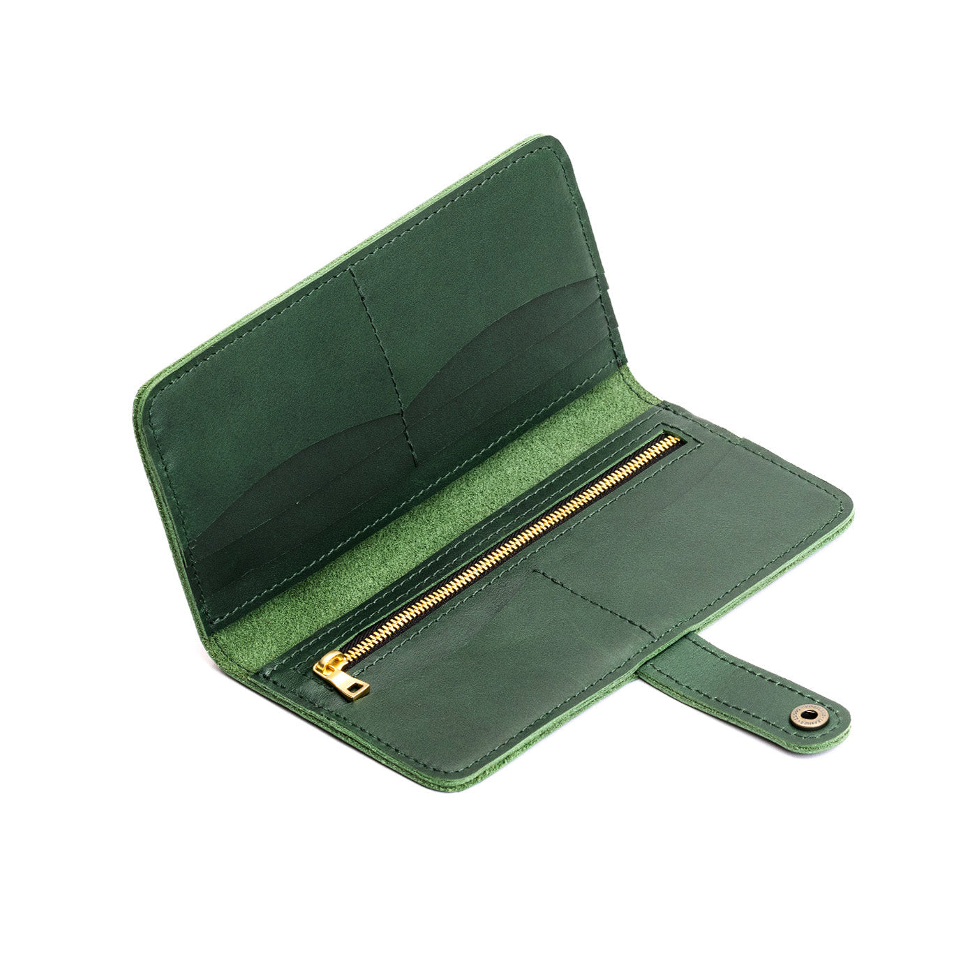 Aruba | Leather wallet with snap open