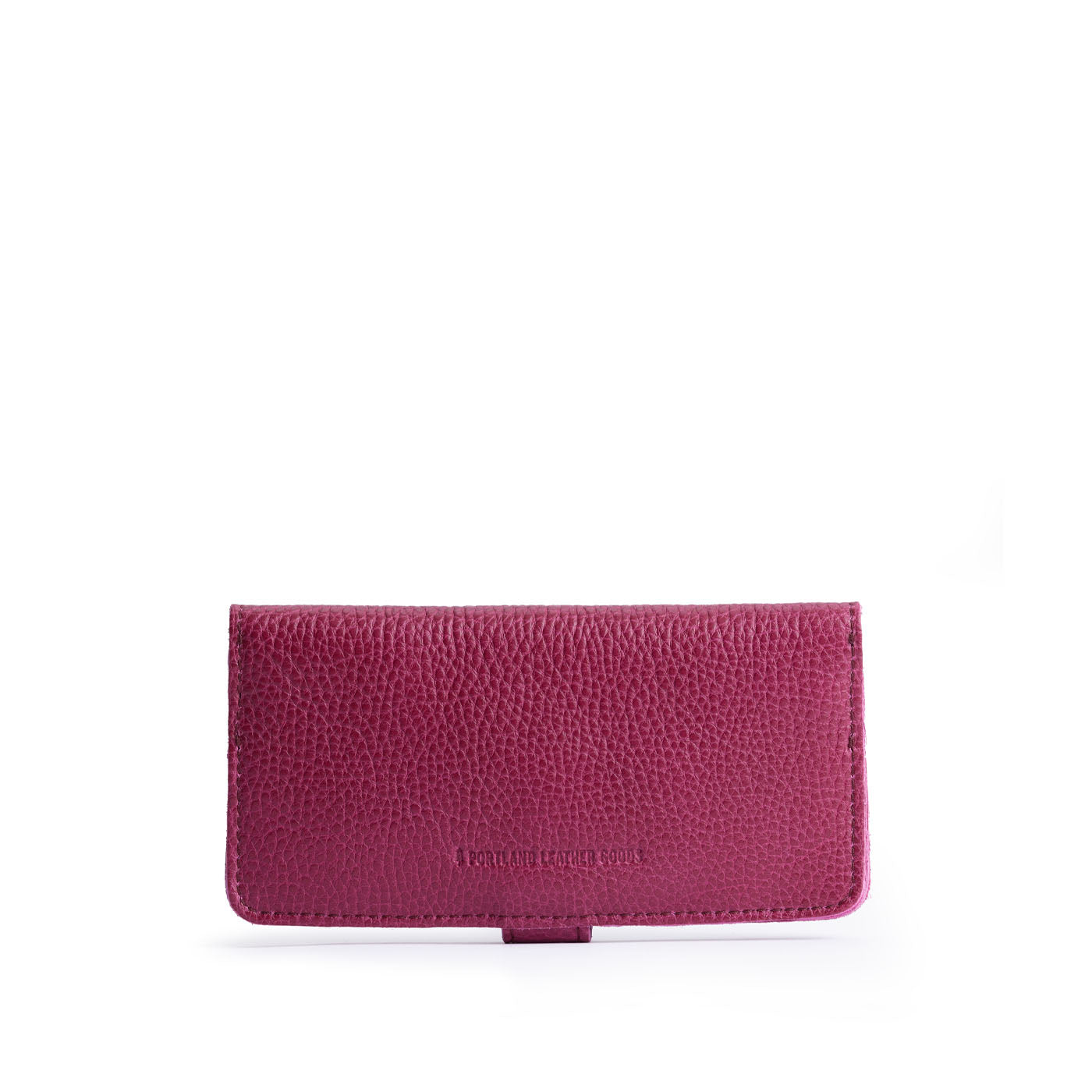 Cosmo | Back of leather wallet with snap closed