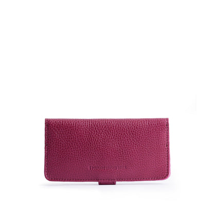 Cosmo | Back of leather wallet with snap closed