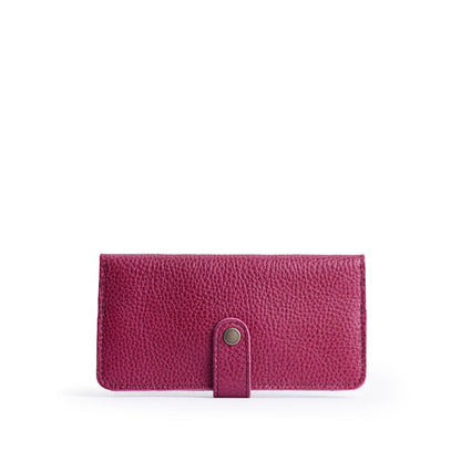 Cosmo | Leather wallet with snap closed