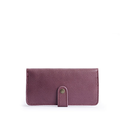 Kyoto | Leather wallet with snap closed