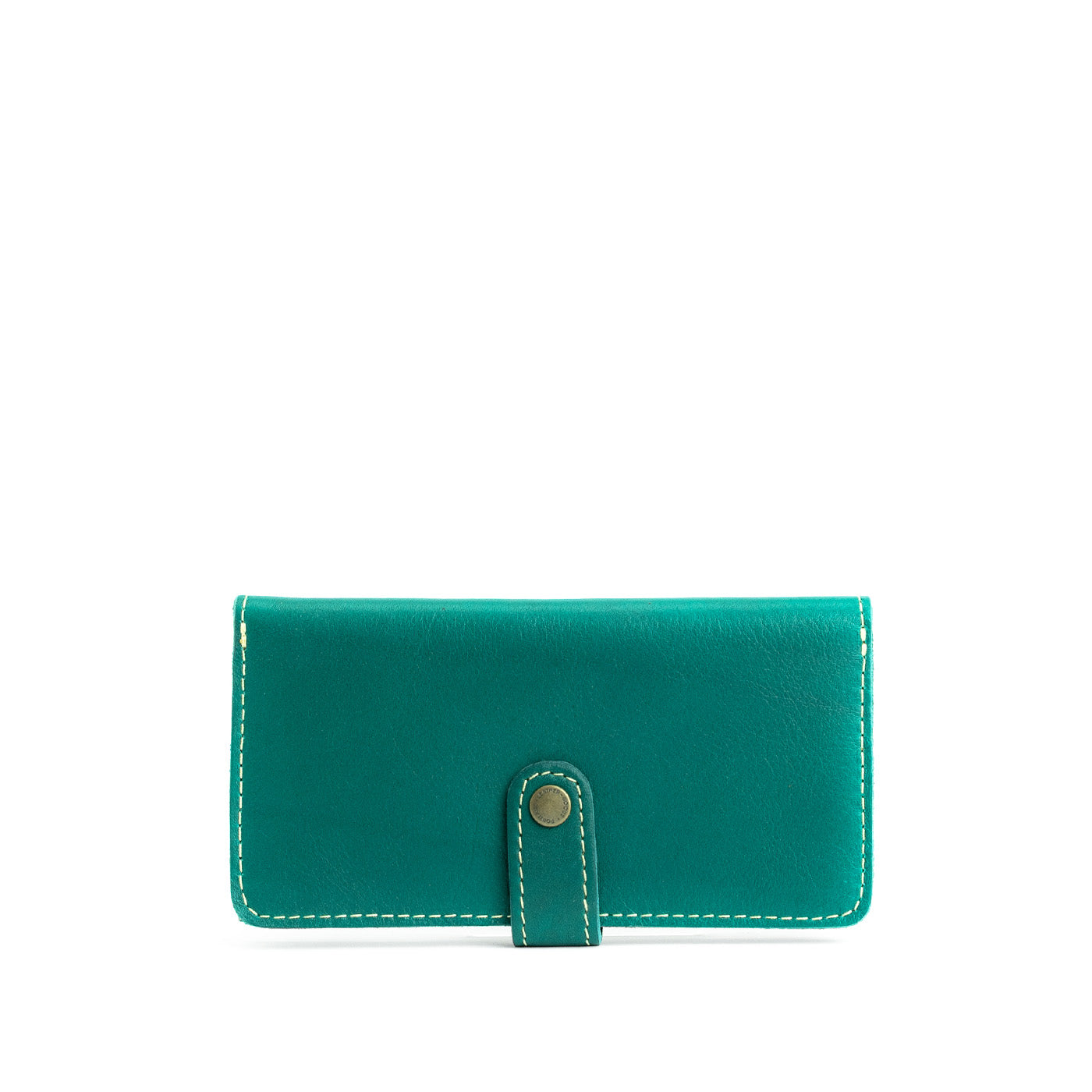 Peacock | Leather wallet with snap closed