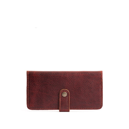 Cinnamon Bear | Leather wallet with snap closed