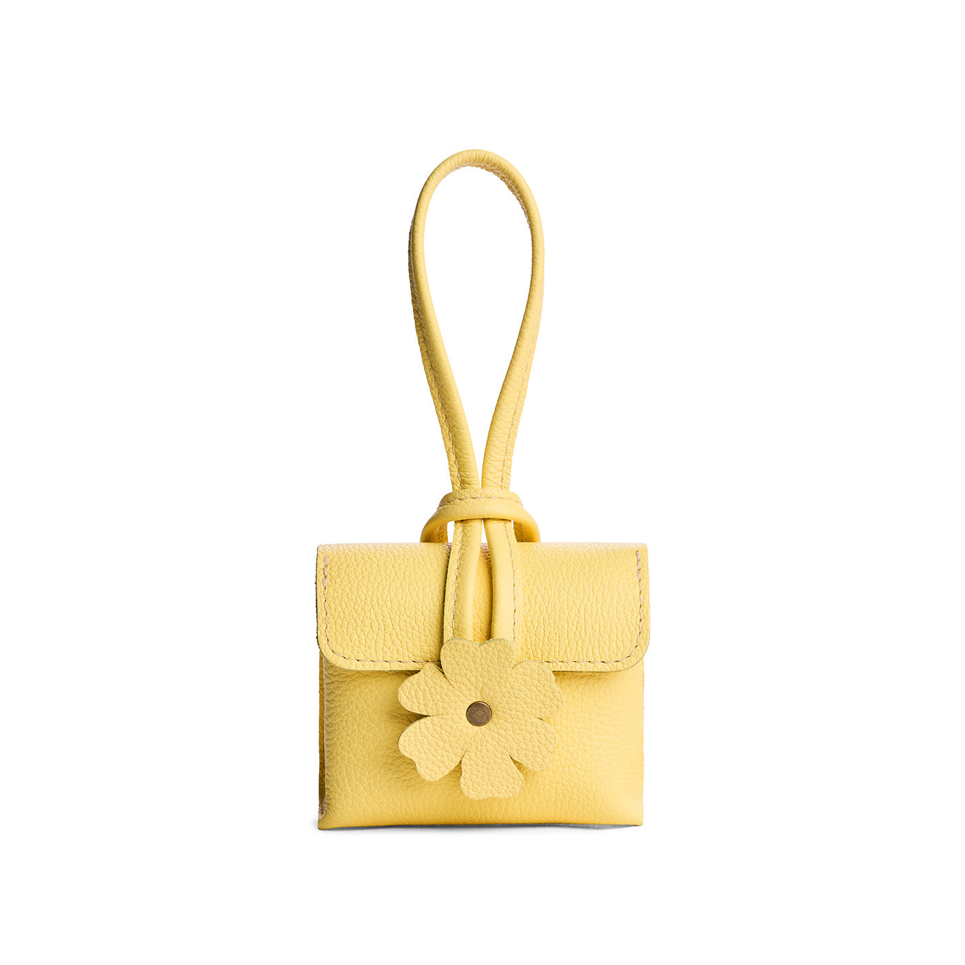 Butter Bliss | Wristlet pouch with loop strap and a flower design