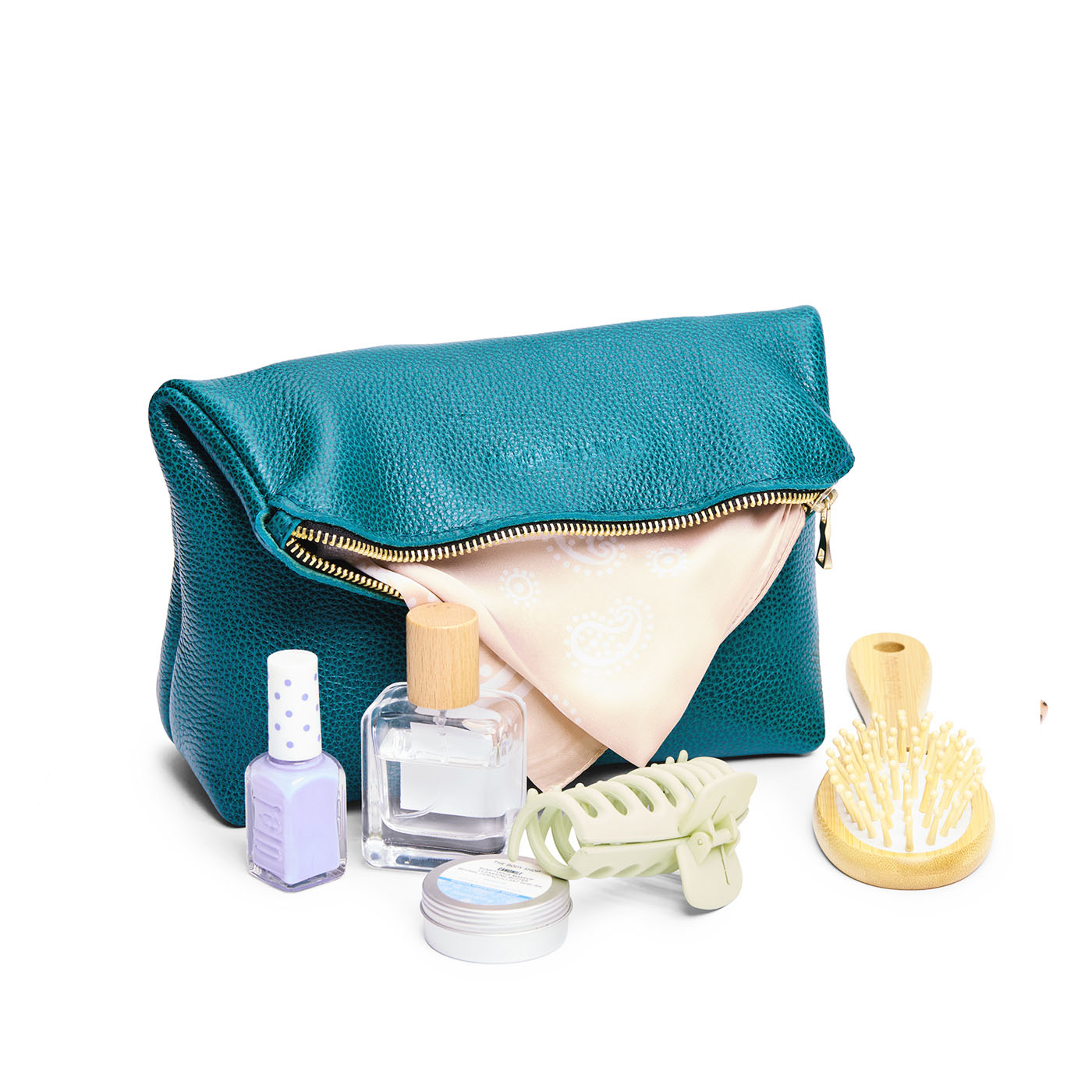 Aquarius | Closed folded zipper pouch