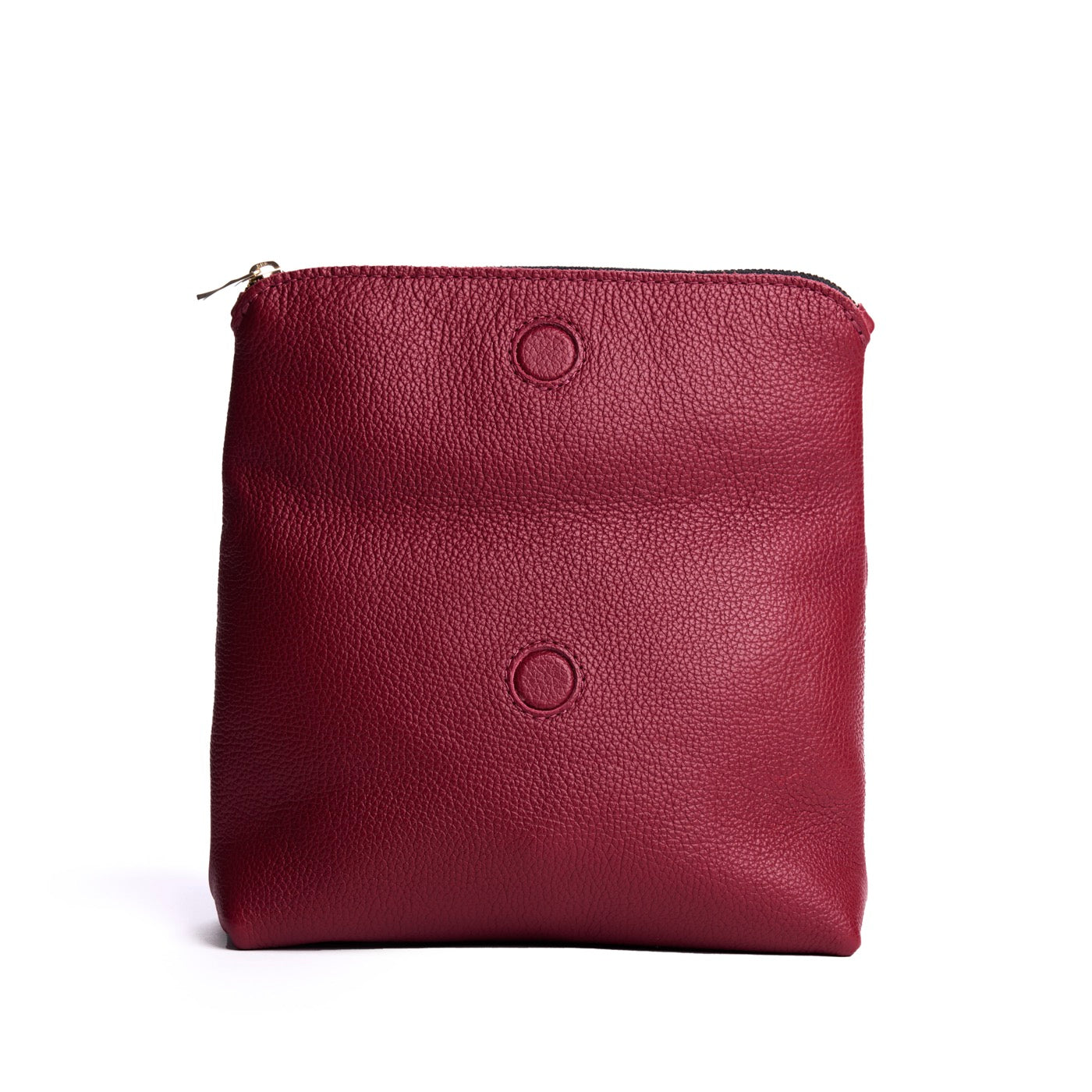 Rhubarb | Open folded zipper pouch