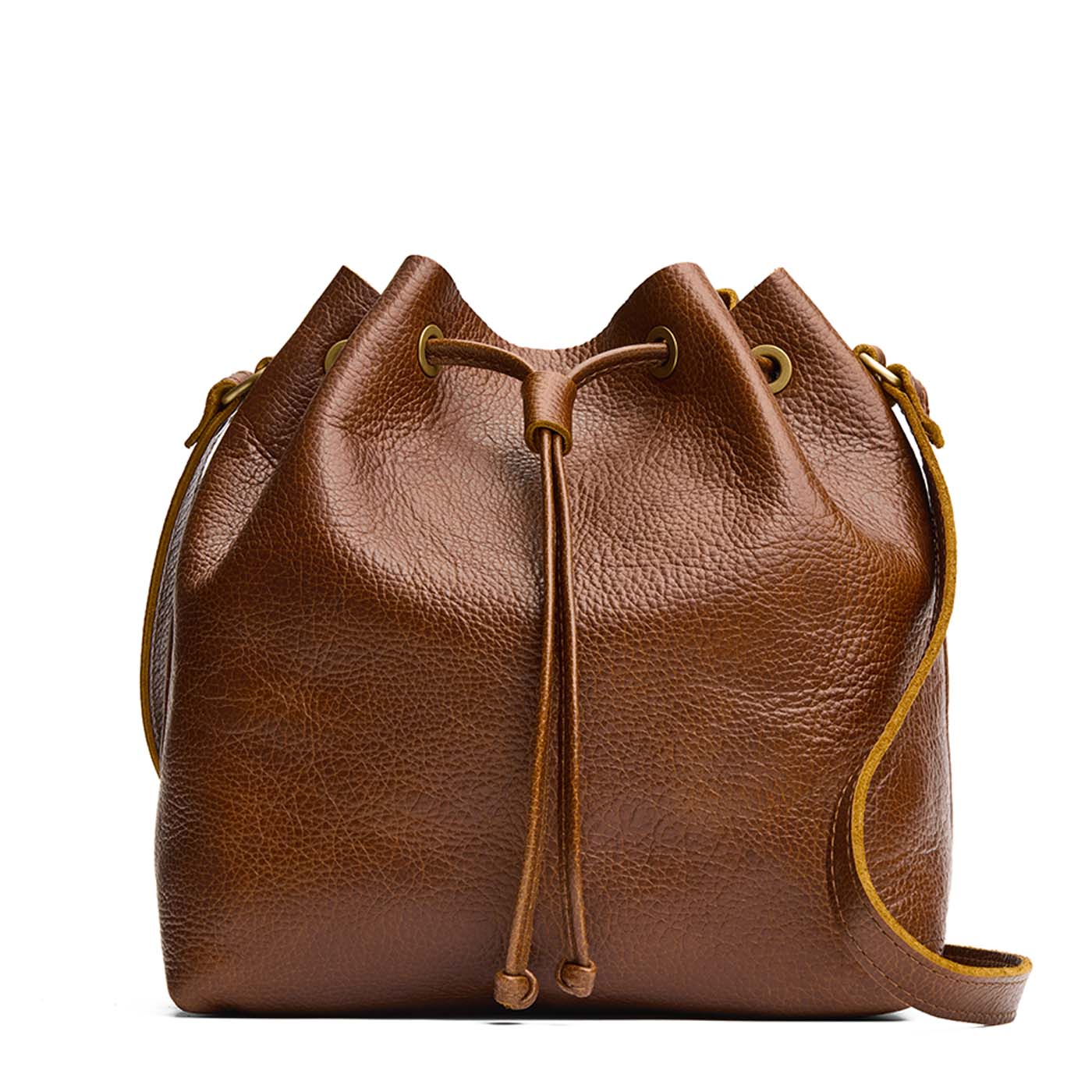 Asheville*Large | Slouchy crossbody bag with leather drawstring closure