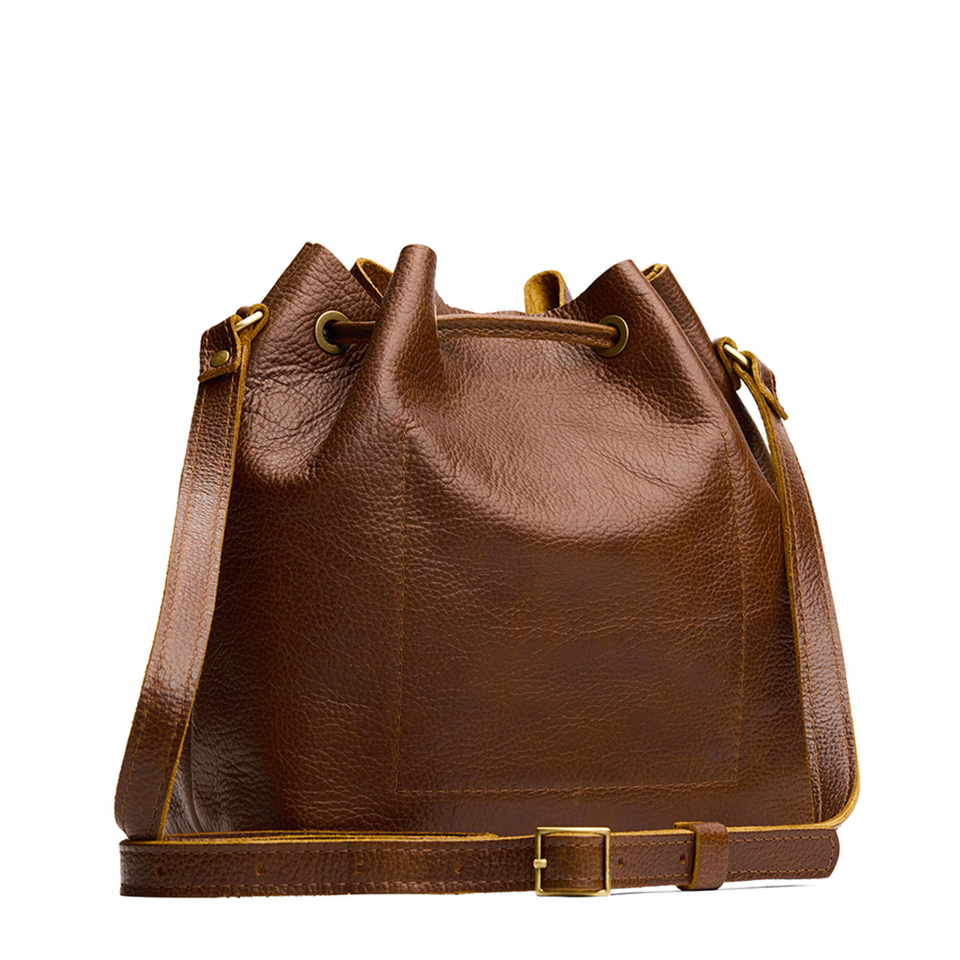 Asheville*Large | Slouchy crossbody bag with leather drawstring closure
