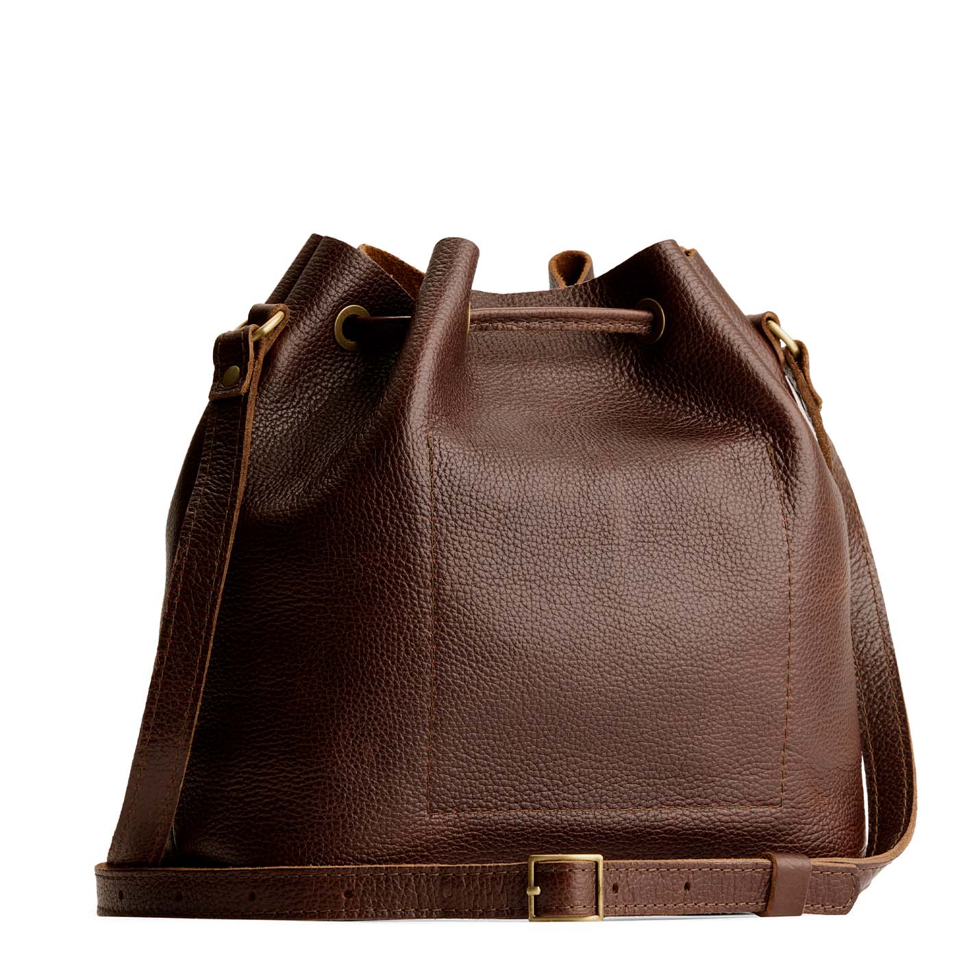 Coldbrew*Large | Slouchy crossbody bag with leather drawstring closure