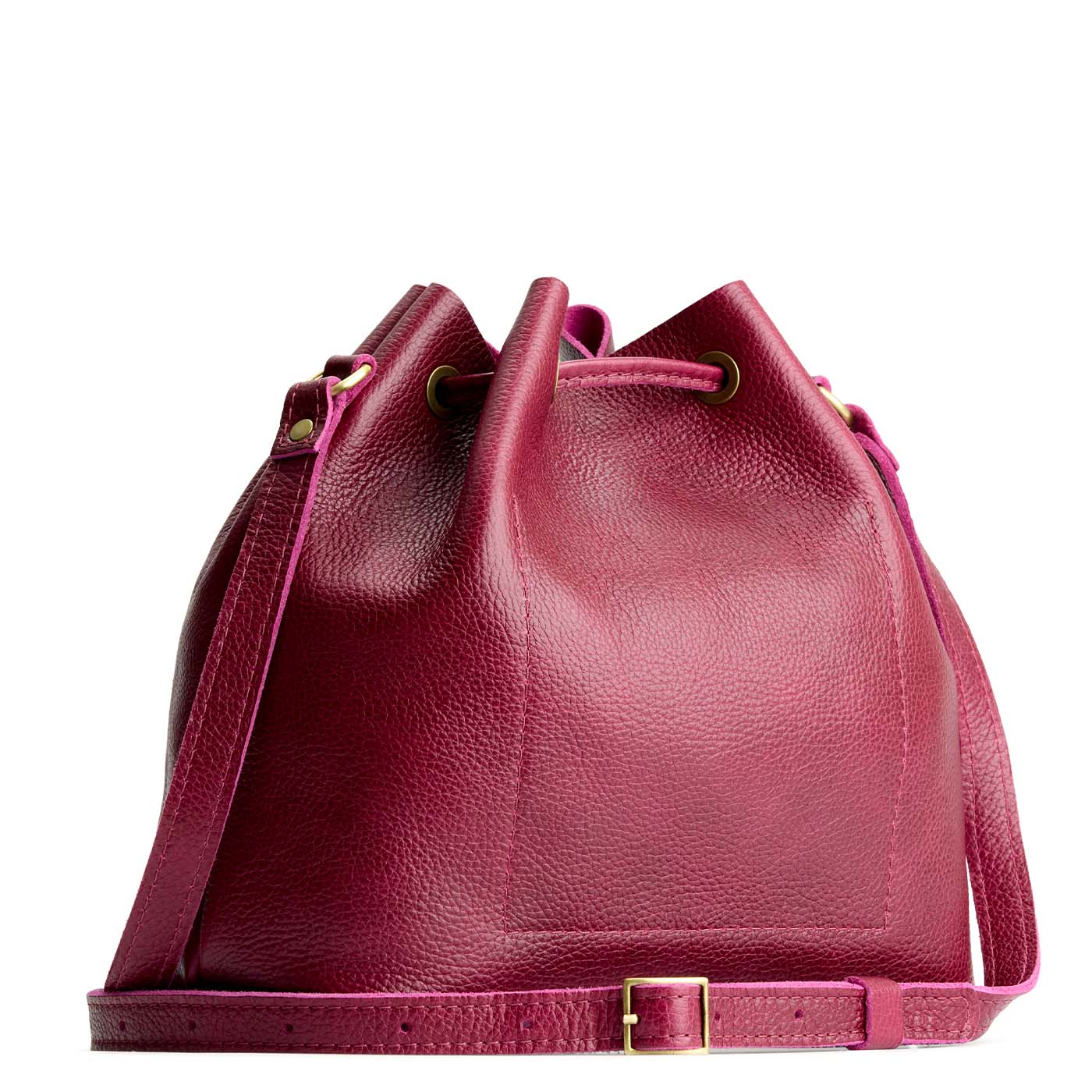 Orchid*Large | Slouchy crossbody bag with leather drawstring closure
