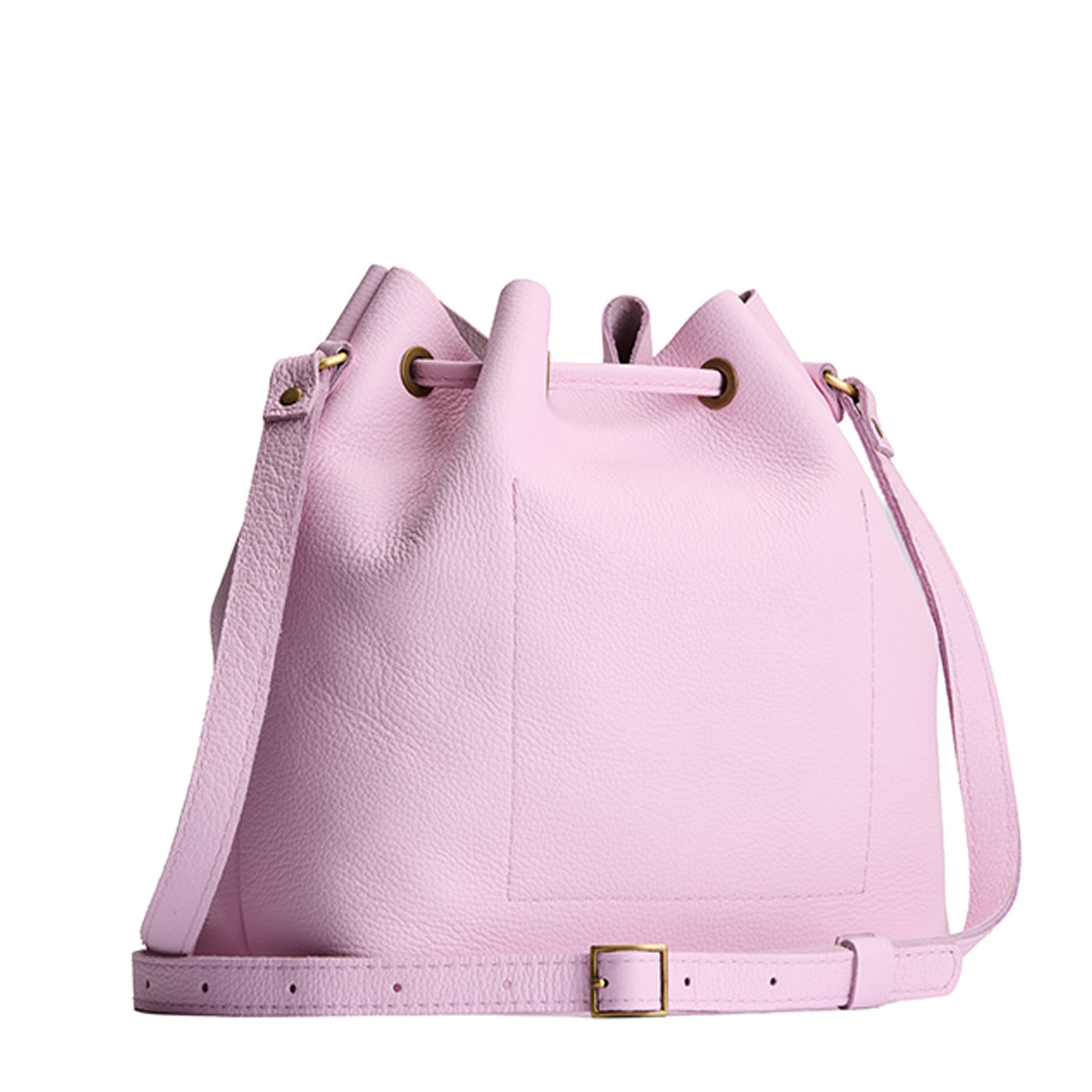 Pinkaboo*Large | Slouchy crossbody bag with leather drawstring closure