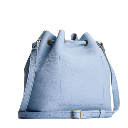Skyway*Large | Slouchy crossbody bag with leather drawstring closure