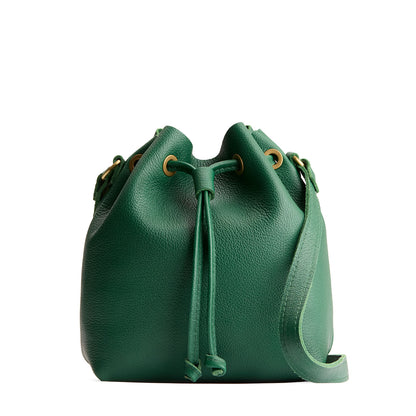 Bacalar*Small | Slouchy crossbody bag with leather drawstring closure