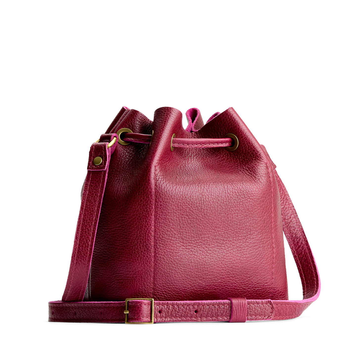 Orchid*Small | Slouchy crossbody bag with leather drawstring closure
