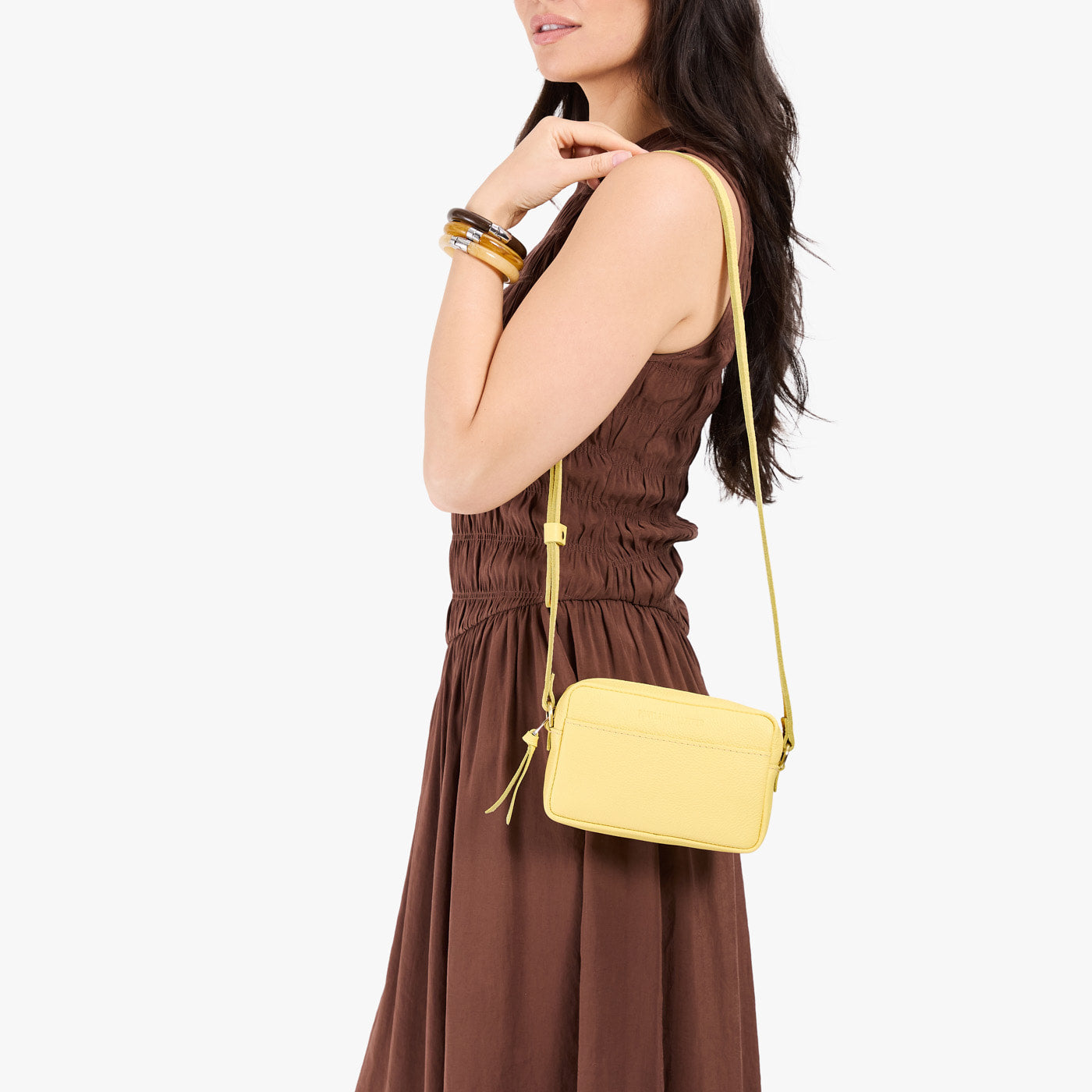 Butter Bliss*Small | Rectangular crossbody with adjustable strap
