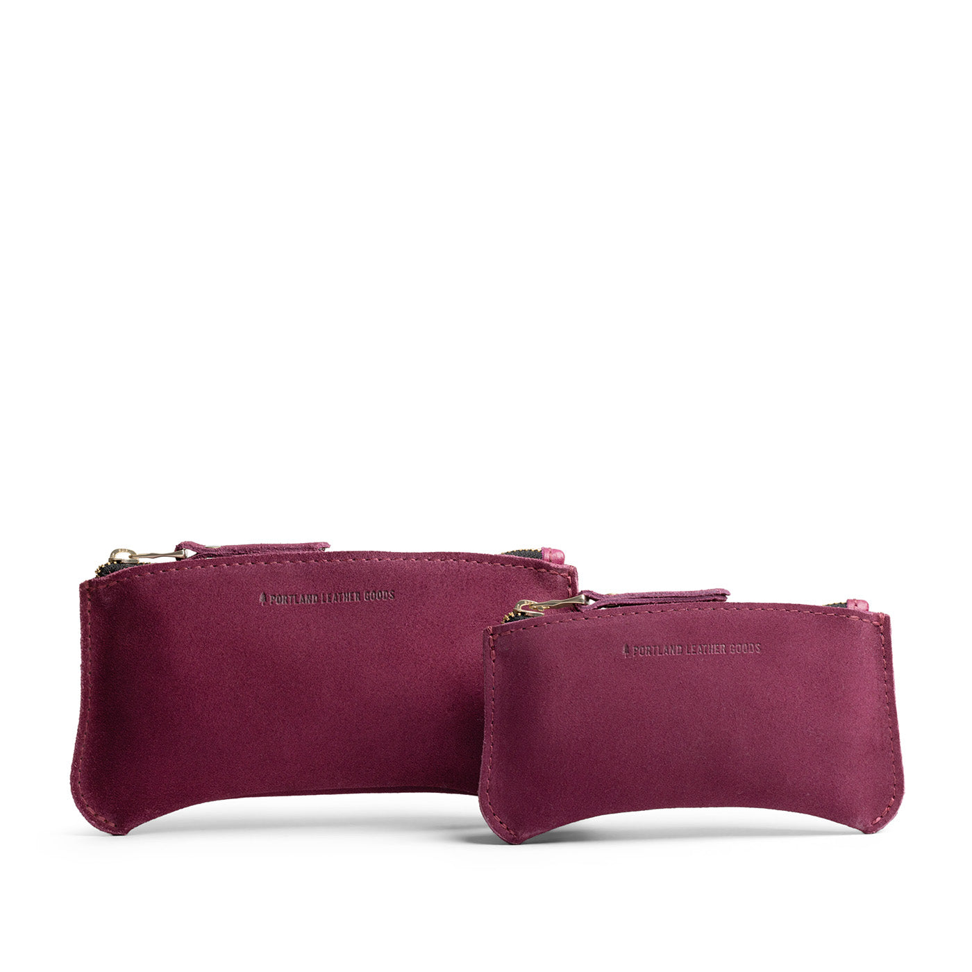 Superbloom | Large and Small pouches with a top zipper and unique curved bottom