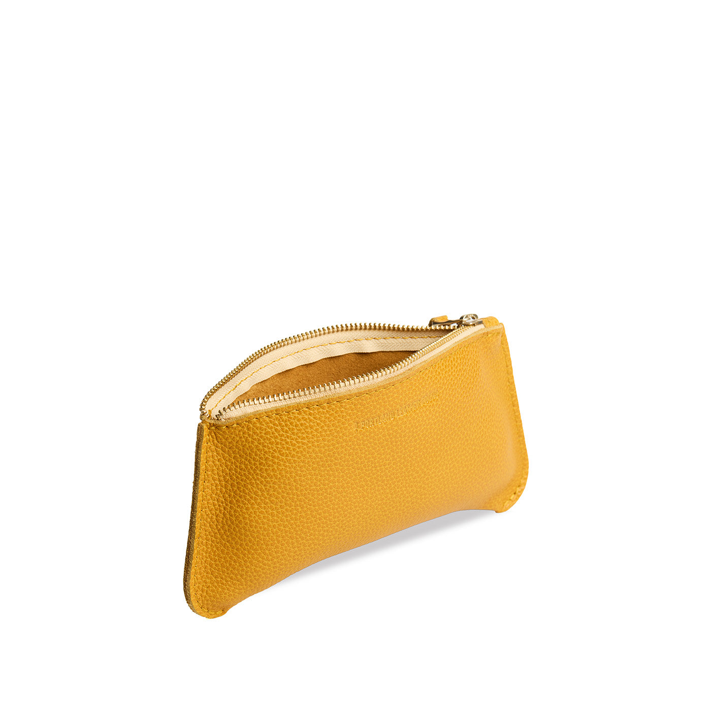 Sunshine*Large | Small pouch with a top zipper and unique curved bottom