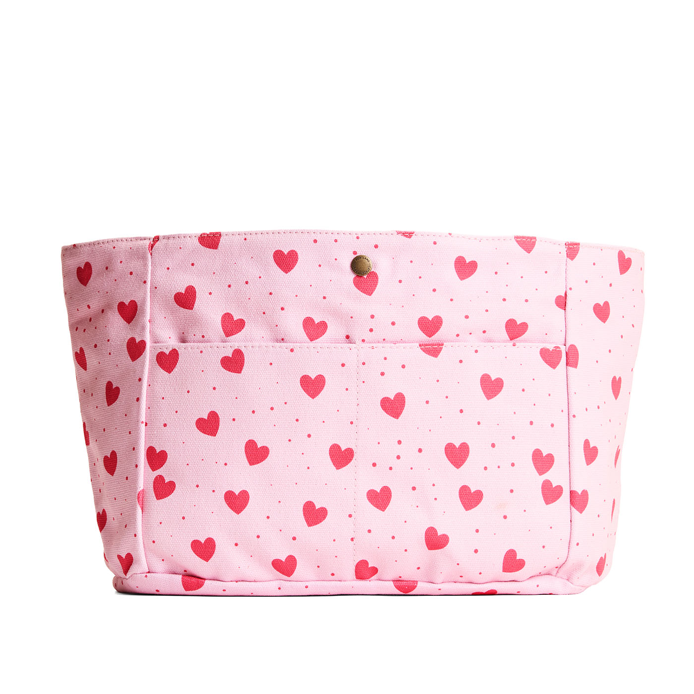 Pink Crush*Classic*Large | Heart printed canvas organizer with pockets