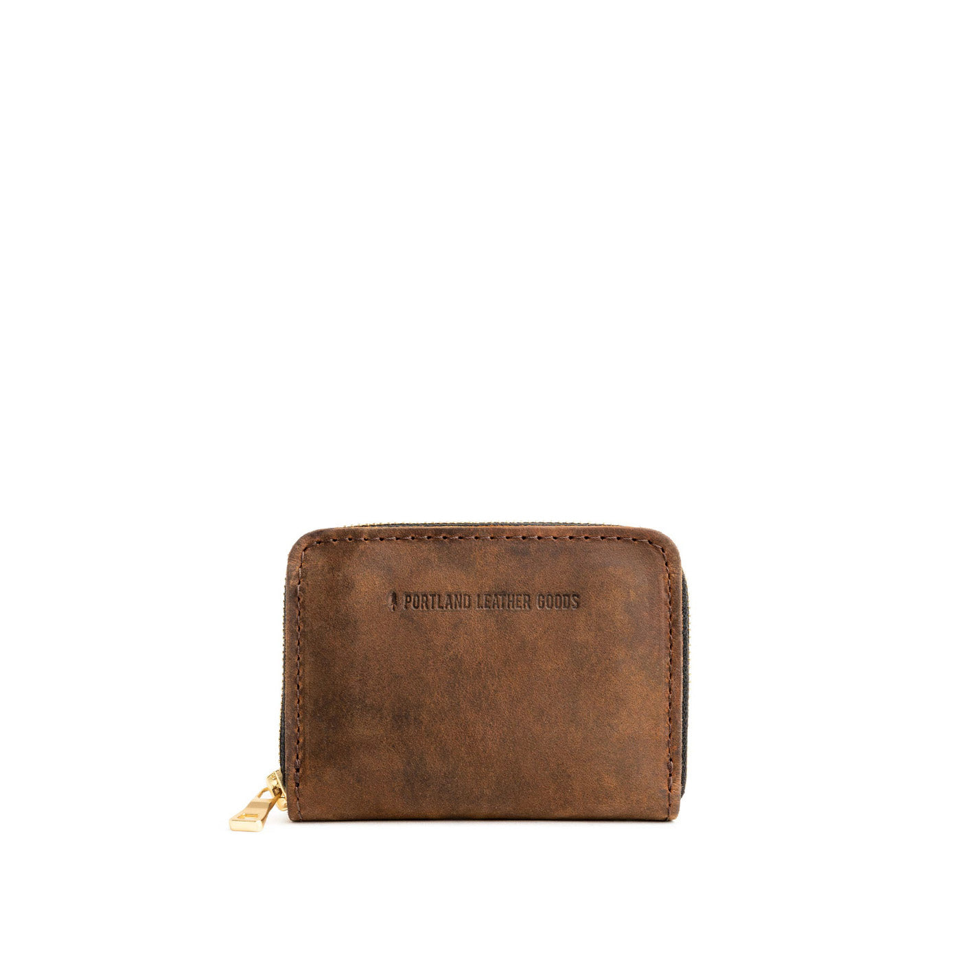 Canyon | Small leather wallet with zipper and PLG logo