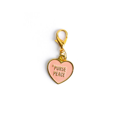 Purse Peace | Heart shaped charm with lobster clasp