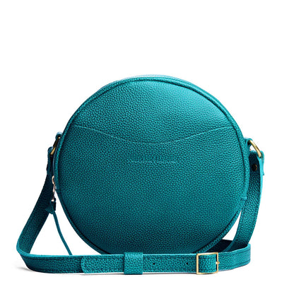 Aquarius*Large | Circle shaped crossbody bag with top zipper