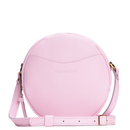 Pinkaboo*Large | Circle shaped crossbody bag with top zipper