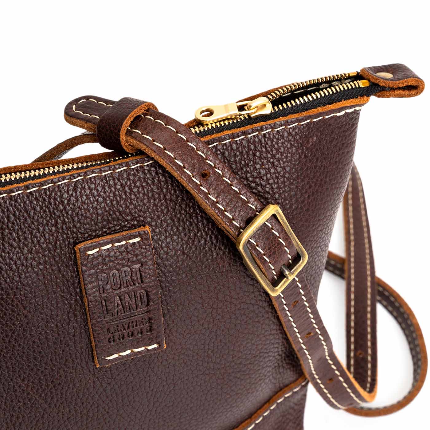 Coldbrew | Small rectangular crossbody purse with top zipper and interior pocket