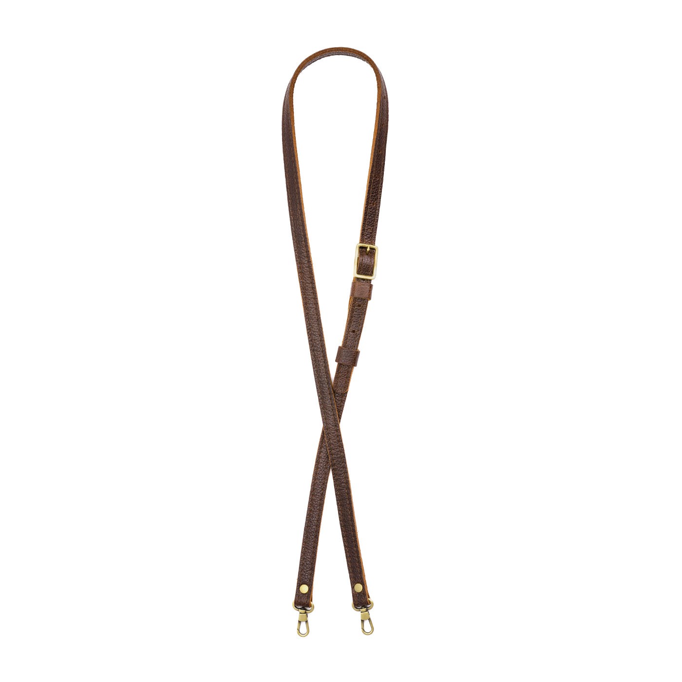 Coldbrew | Leather crossbody strap with metal buckle and lever snap swivel clasps
